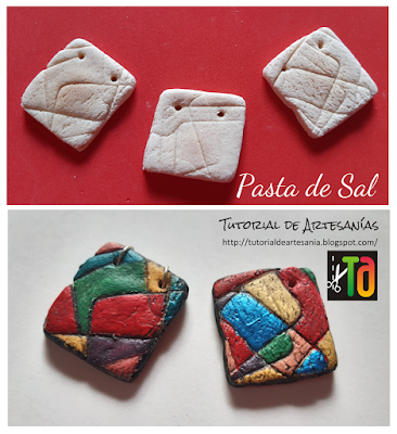 adornos de collares, pasta de sal