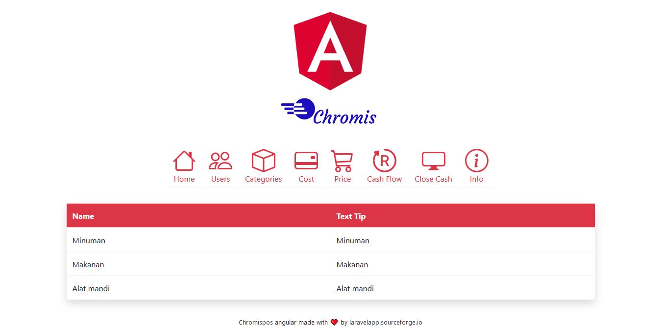 Unicenta pos with online clouds angular apps