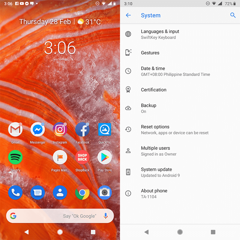 When comparing the banner image to these screenshots, it is clear that Android 9.0 Pie UI is different! When comparing the banner image to these screenshots, it is clear that Android 9.0 Pie UI is different!