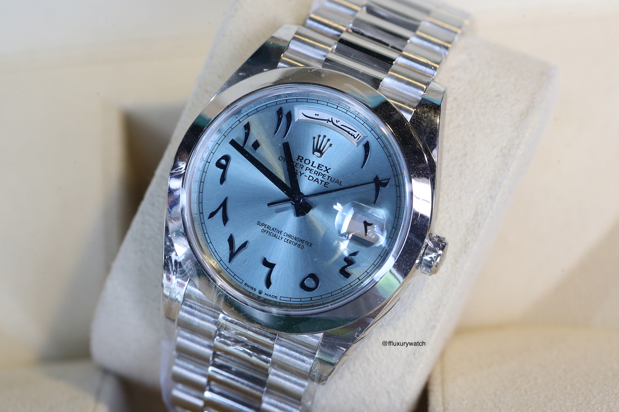 FF Luxury Watch (SOLD) Rolex Daydate platinum ARABIC Dial 2282060025