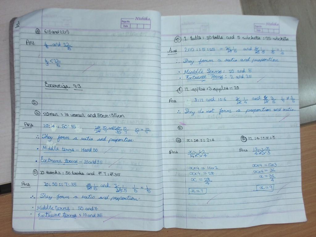 Grade 6 Chap 9 Ratio Proportion And The Unitary Method