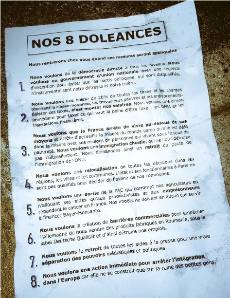 Quels Sont Les Diplômes De Michel Onfray L'Islam pour les Nuls: Charte officielle des Gilets Jaunes
