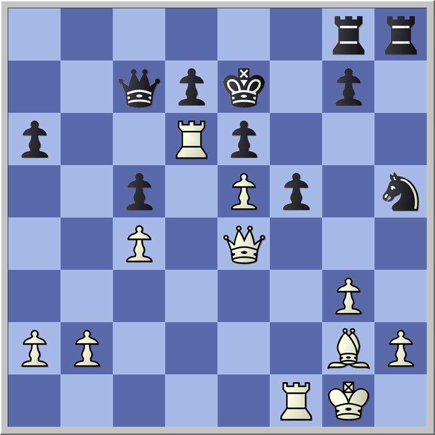 CHAPTER 8 SKEWERS Diagram 225 - Black wins a Rook in 2 moves.