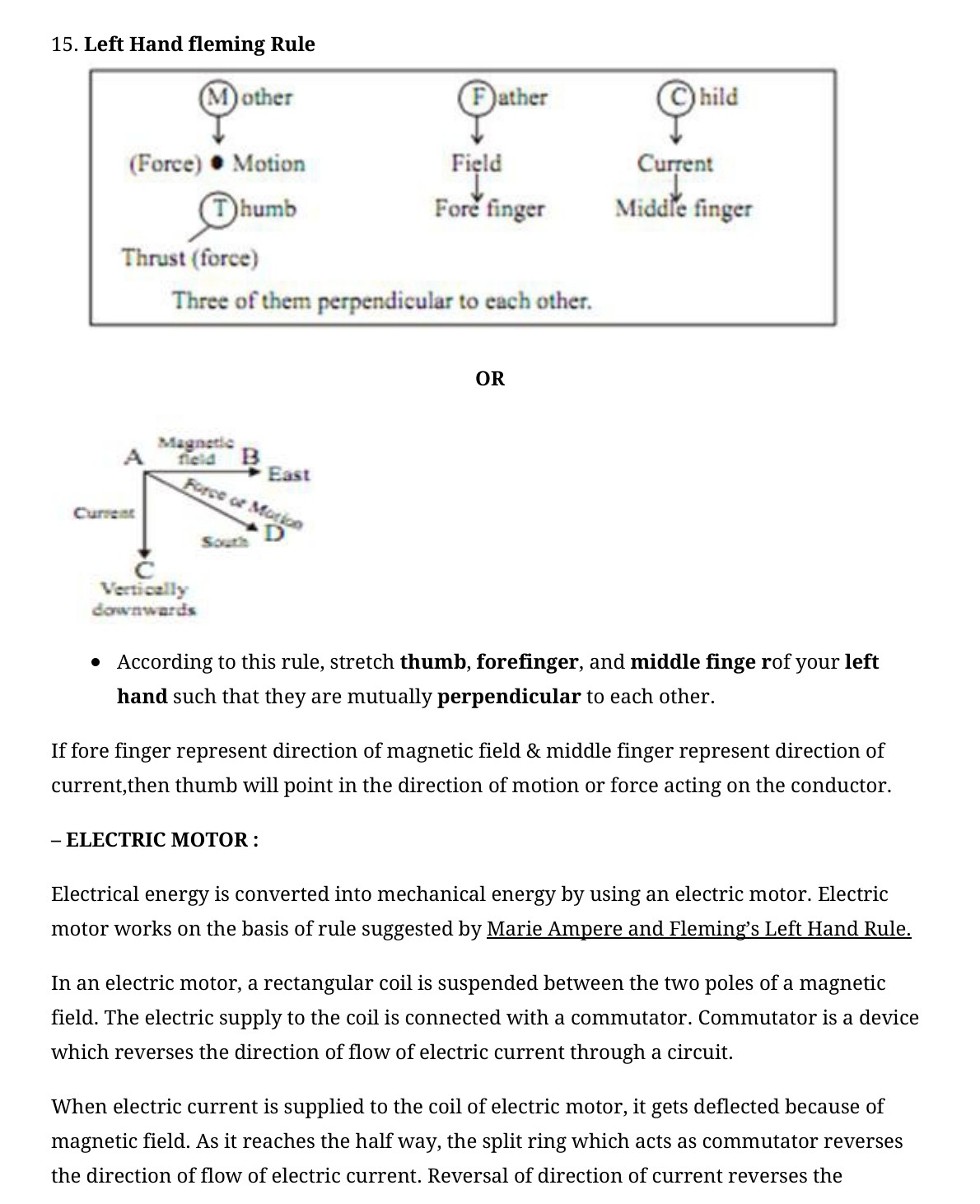 NCERT Notes for CBSE Class 10 Science Effects of Electric Current