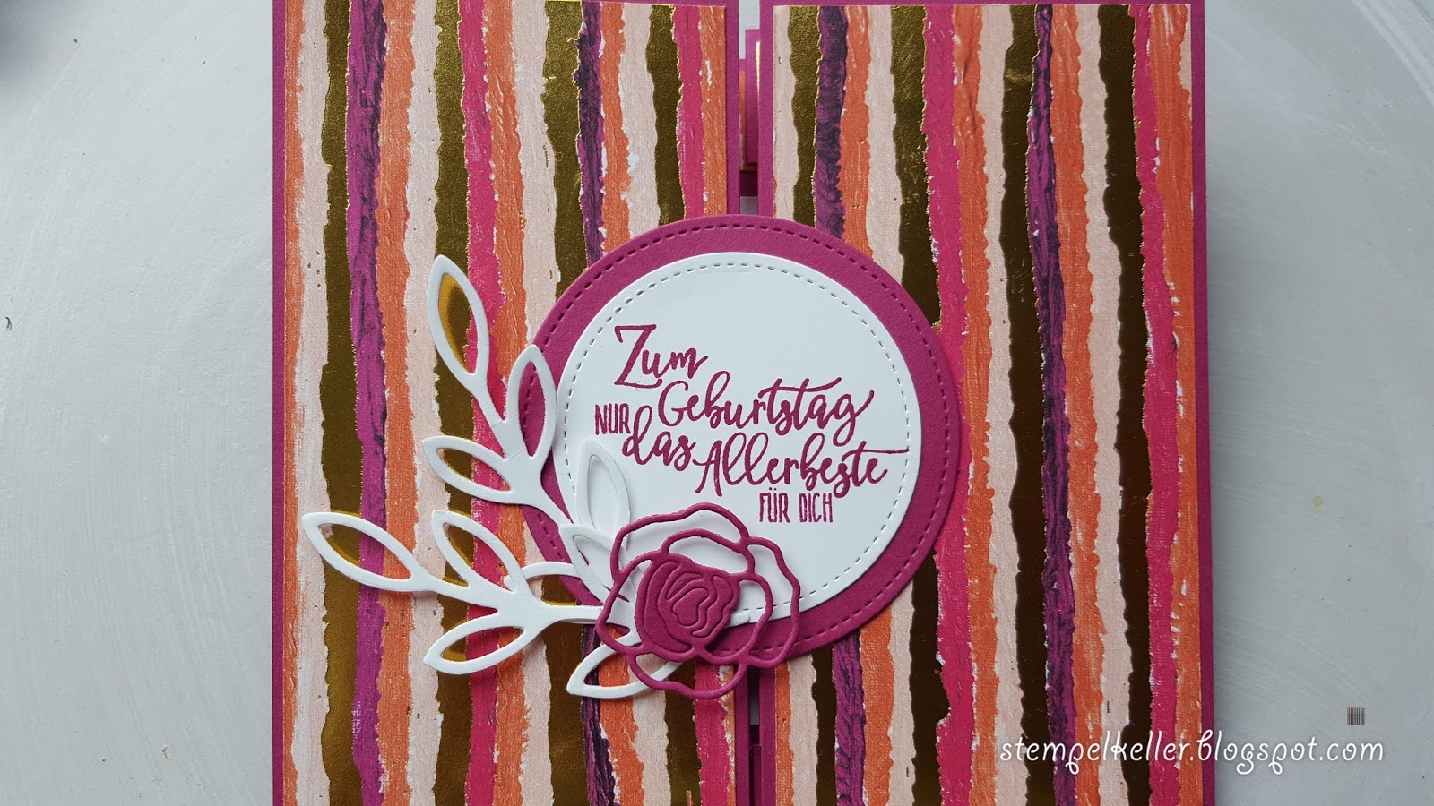 Stempelkeller Eine Ganz Besondere Geburtstagskarte