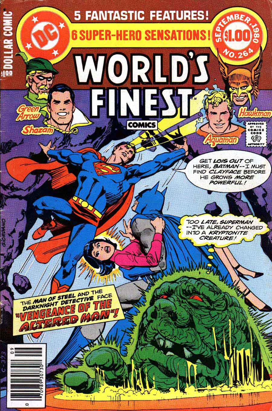World's Finest Comics #264﻿ dc 1980s comic book cover