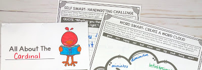 3 activities from the January Choice Board