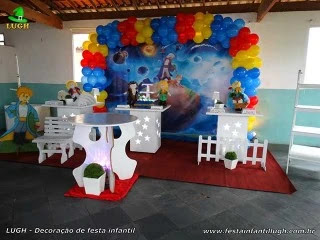 Decoração mesa de aniversário Pequeno Príncipe - Festa infantil