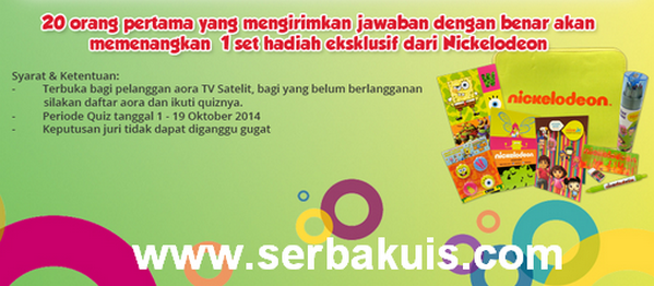 Kuis Berhadiah Merchandise Ekslusif dari Nickelodeon