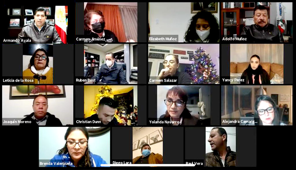 reunión virtual del cabildo de Ensenada