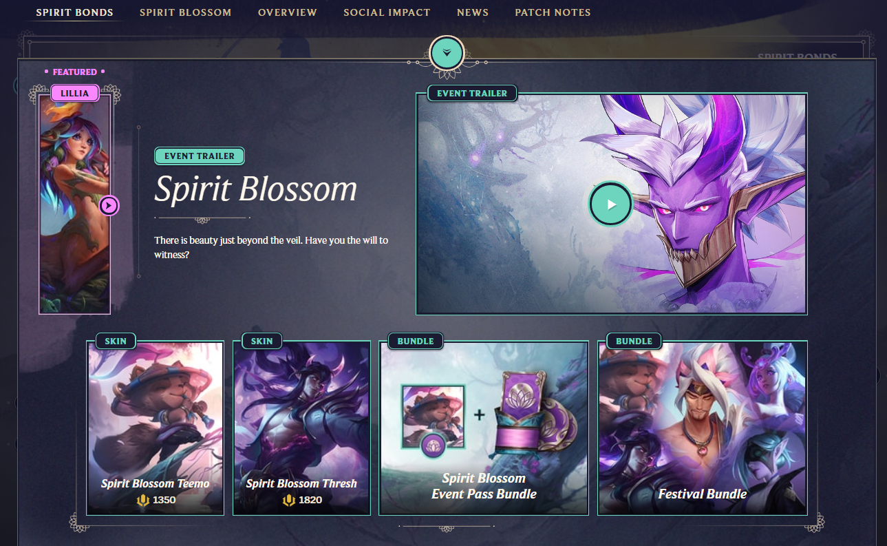 Surrender at 20: Spirit Blossom 2020: Skins, Chromas, Loot, & More