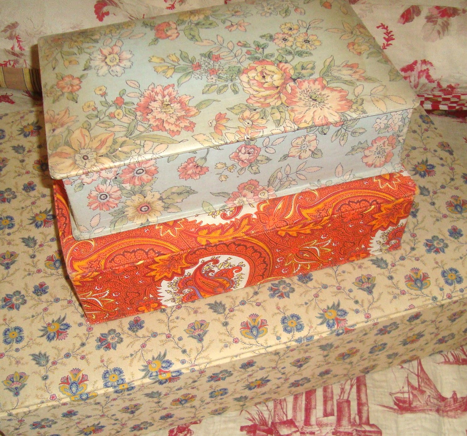 Interesting Antique Textiles: You can never have too many boxes ...
