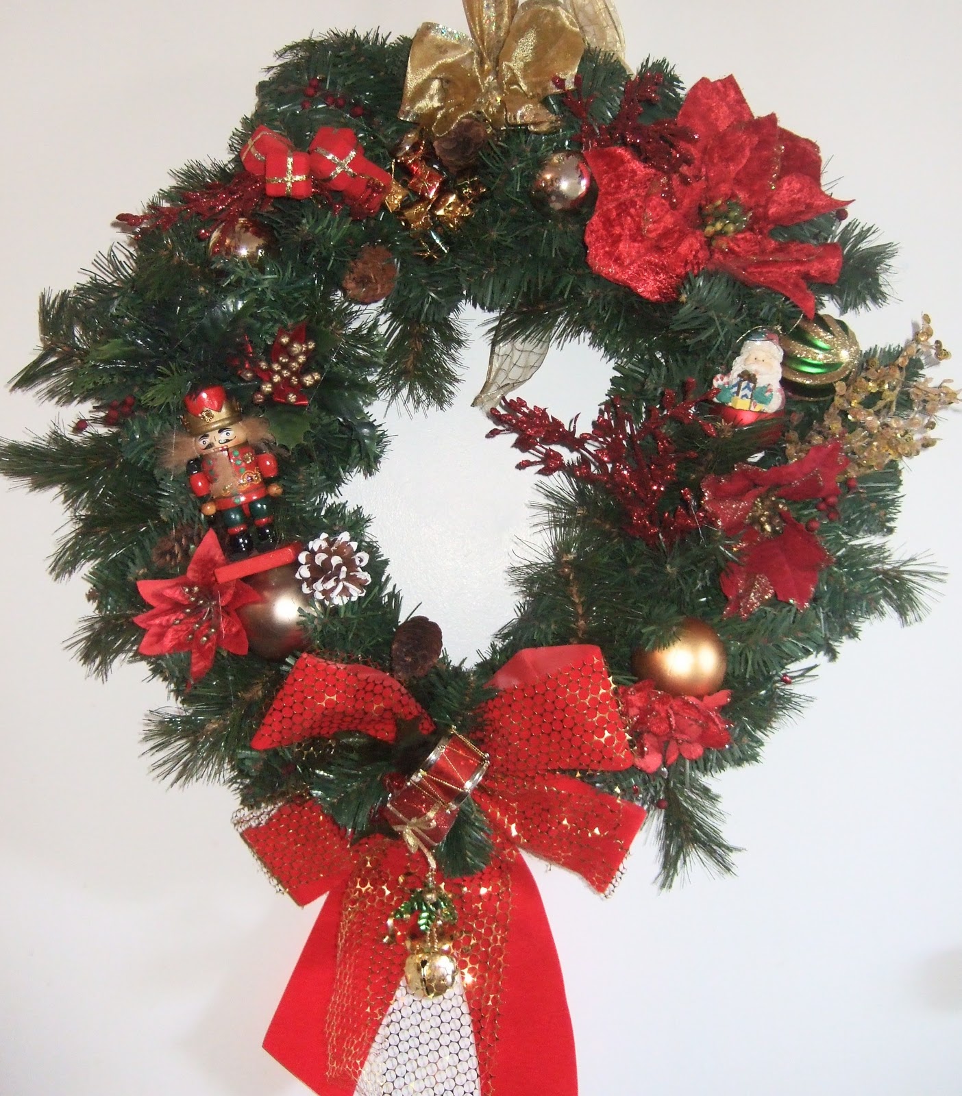 AnaSilkFlowers Ideas!!!..Vibrant Red Poinsettias in Christmas Décor!!!