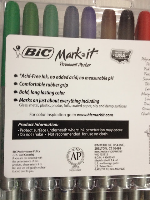 The thick odor of these large permanent markers.