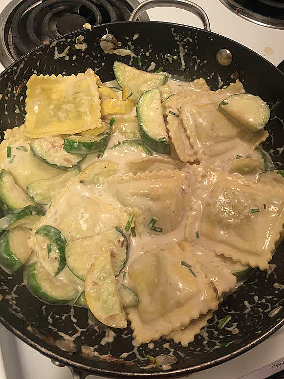 Creamy Ravioli with Squash and Lemon