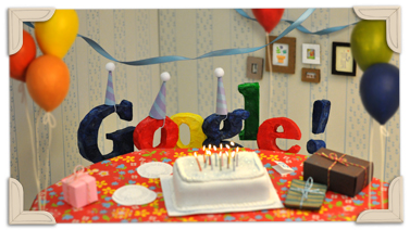 Herzlichen Glückwunsch Google zum 13. Geburtstag