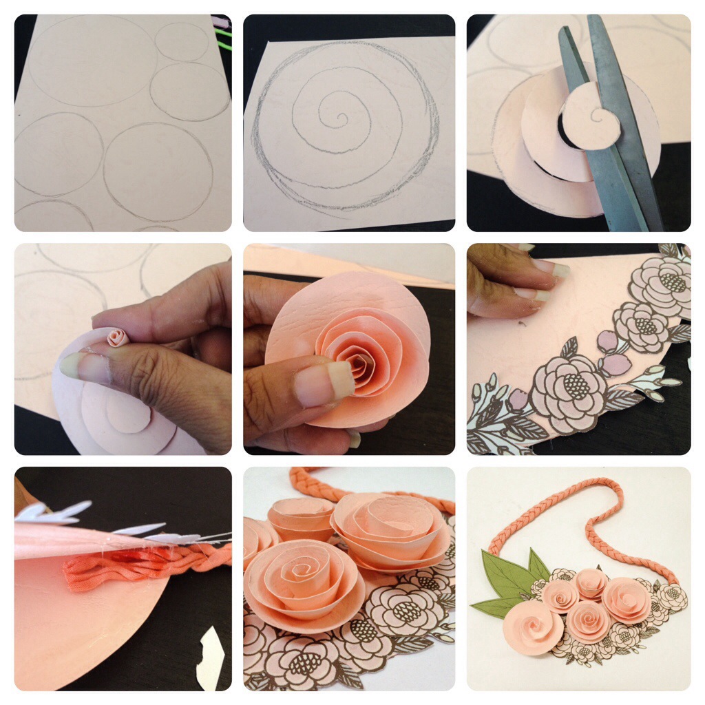 DIY Membuat  Kalung Bunga  Mawar Dari  Kertas  GATSUONE BLOG