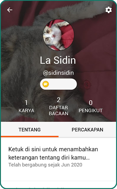 nama di wattpad berhasil diubah