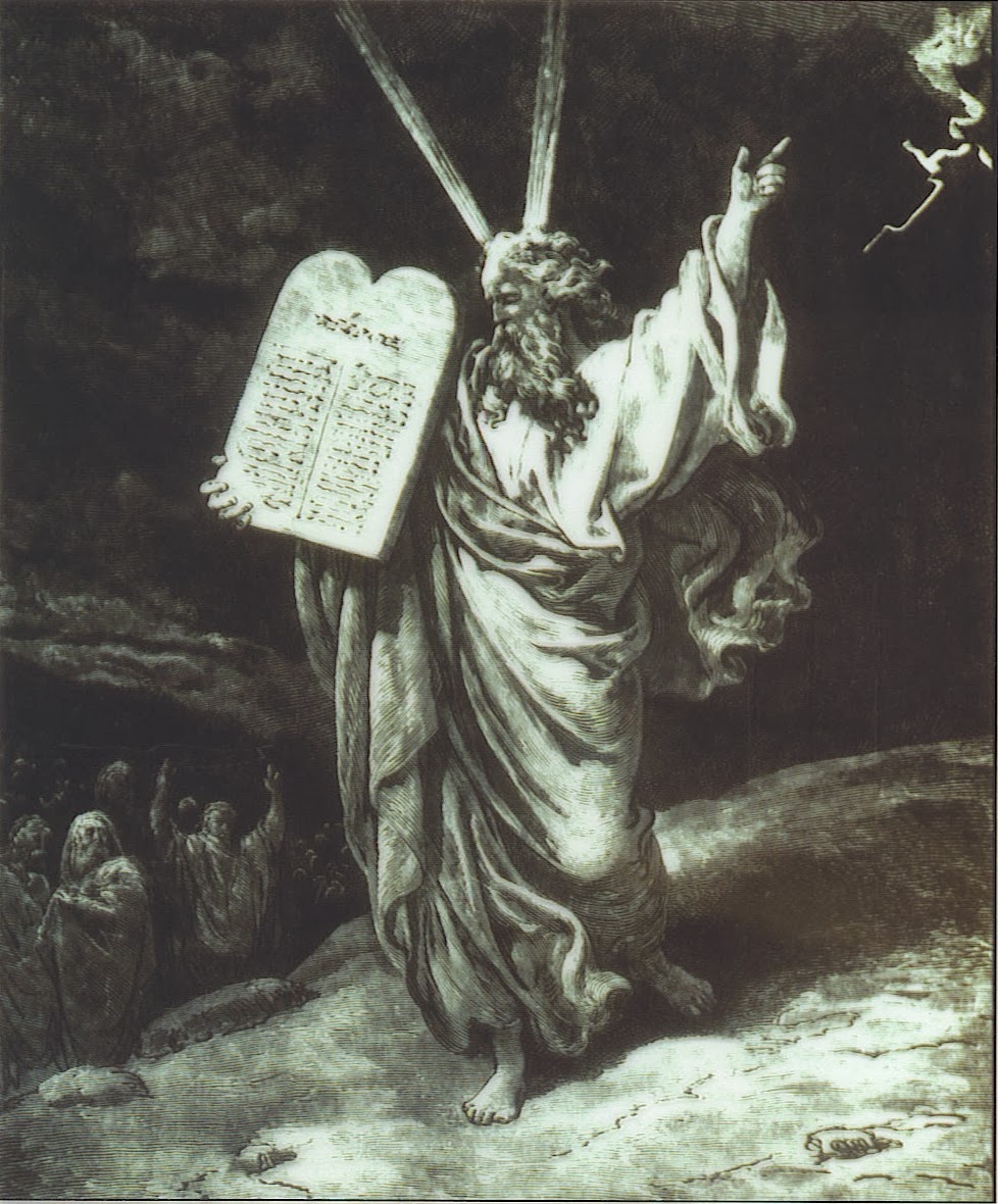 Изображение моисея с рогами почему