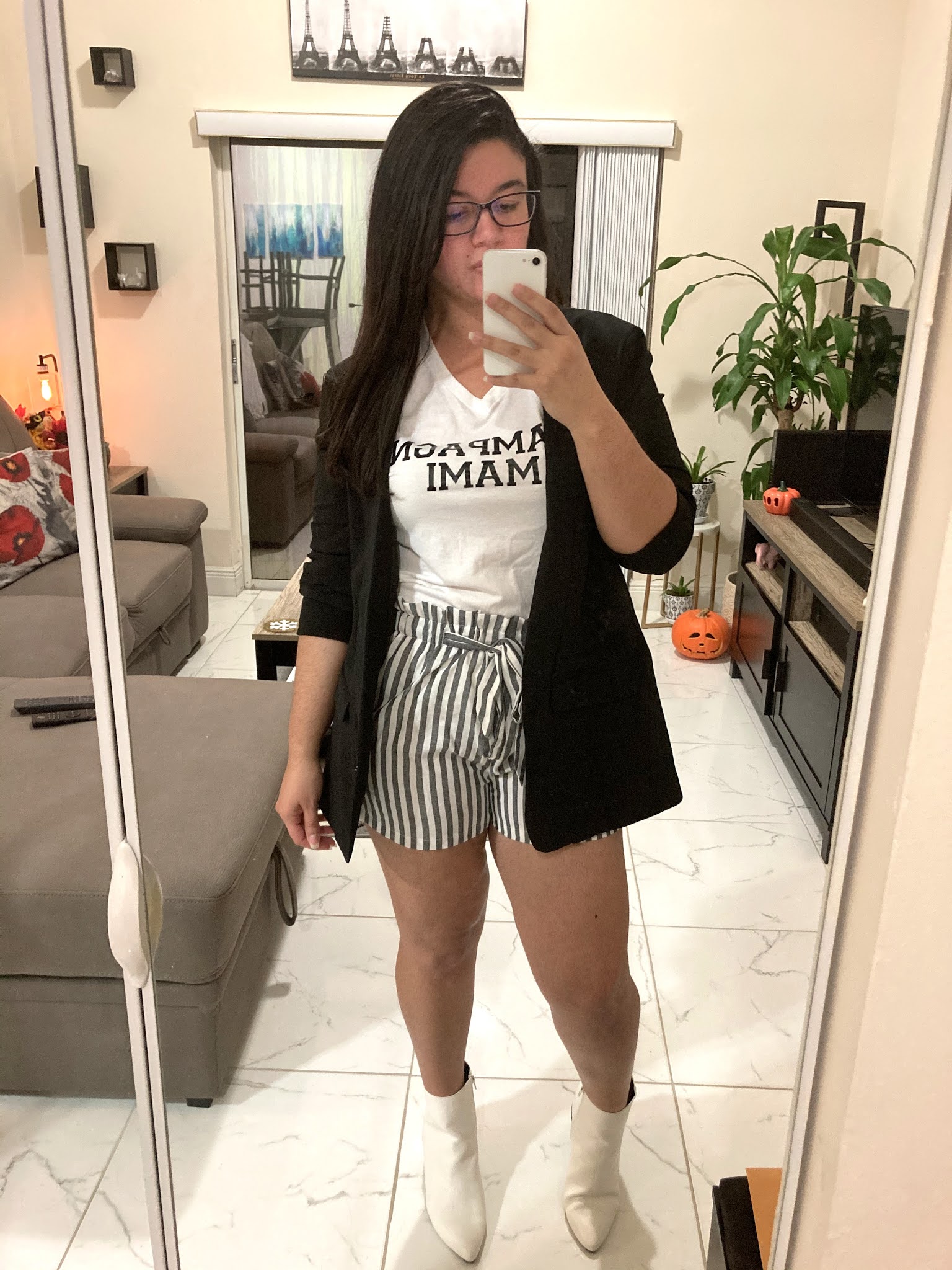 how to style white leather booties