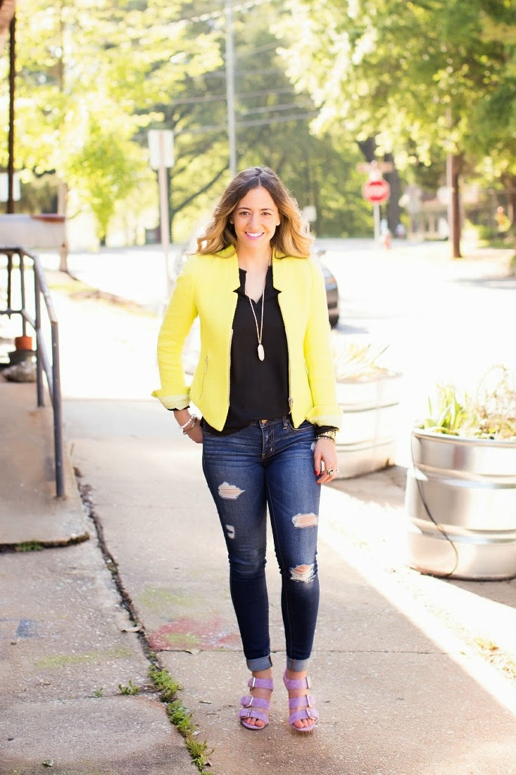 Bedazzles After Dark: Outfit Post: Neon Yellow Jacket