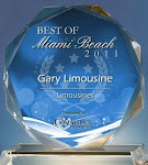 2011 Voted best of Miami Beach Limousine service by US Commerce Association