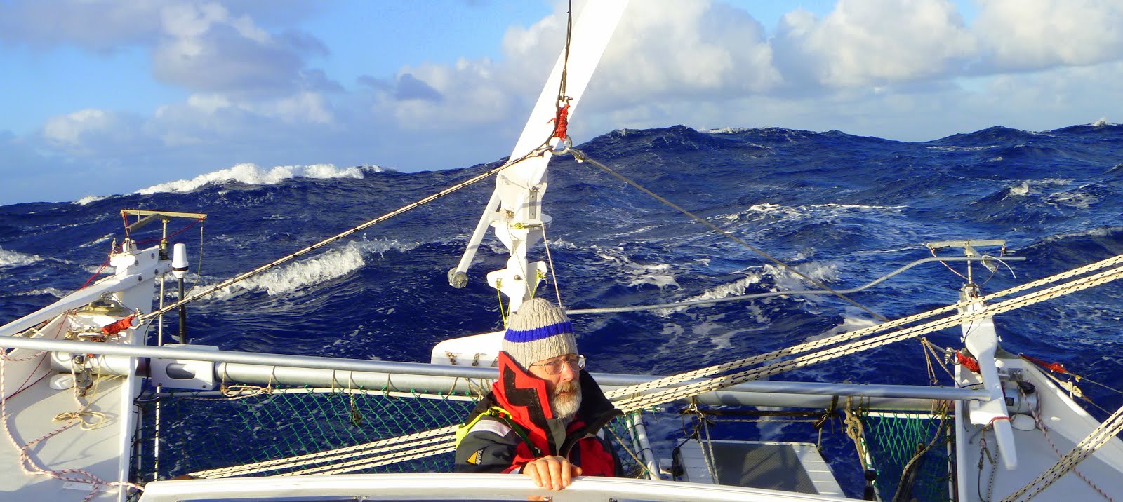 proa sailing: storm tactics on wharram catamarans