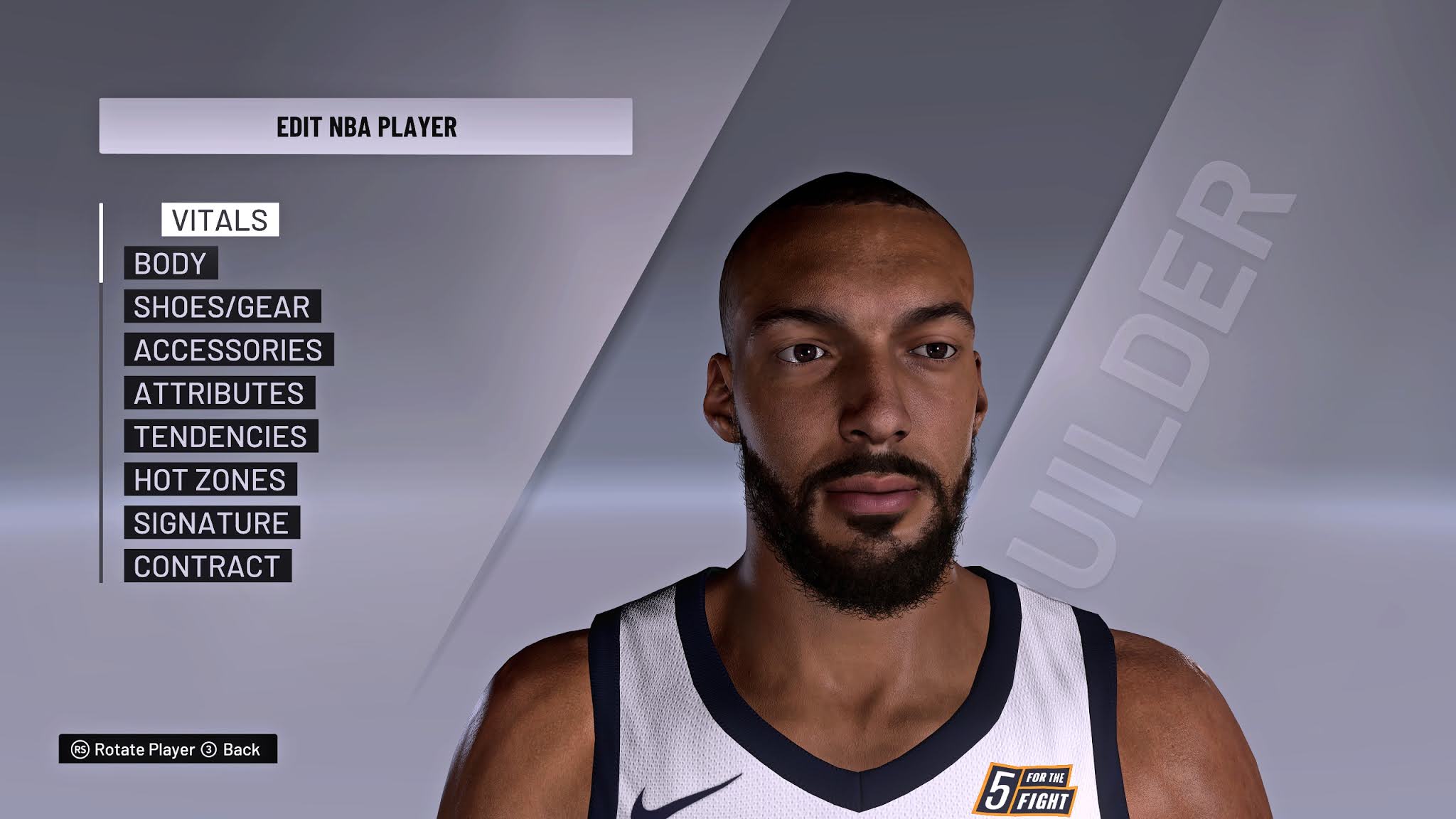 NBA 2K21 Rudy Gobert Cyberface extracted from Update 1.06