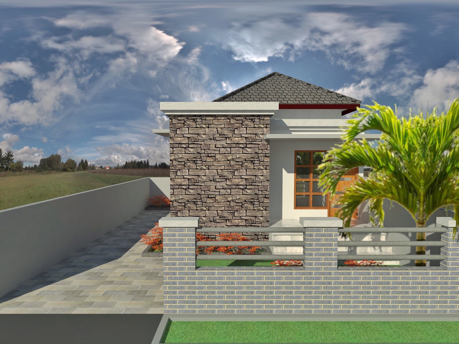 cara render vray sketchup 2014