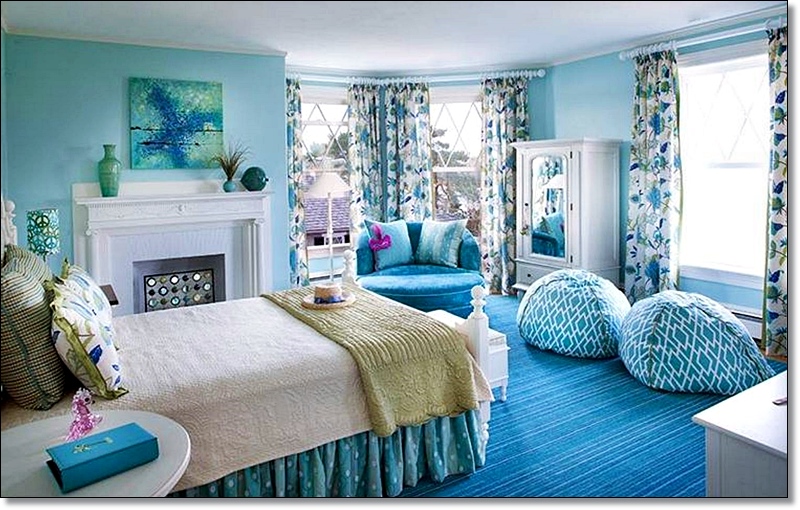 Blue Modern Bedroom Ideas for Teen Girls