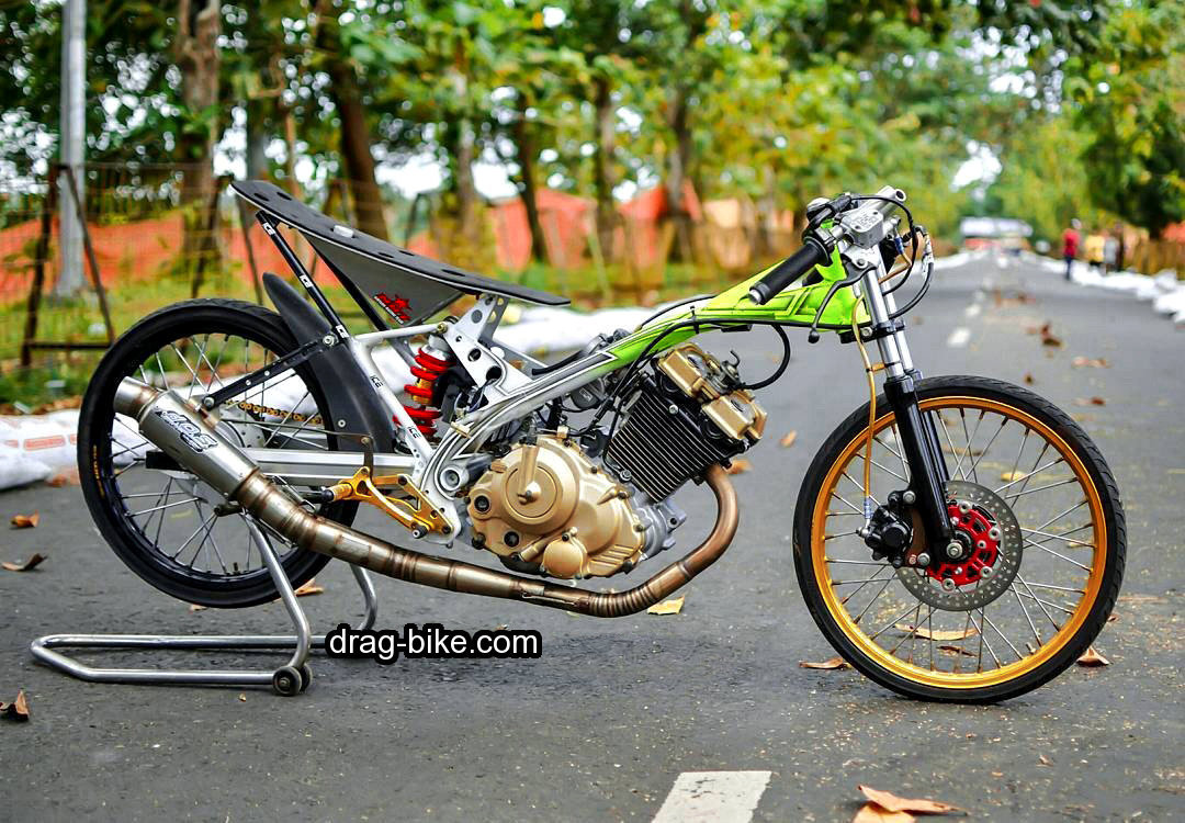 55 Foto Gambar Modifikasi Motor SATRIA FU Drag Race Style Harian