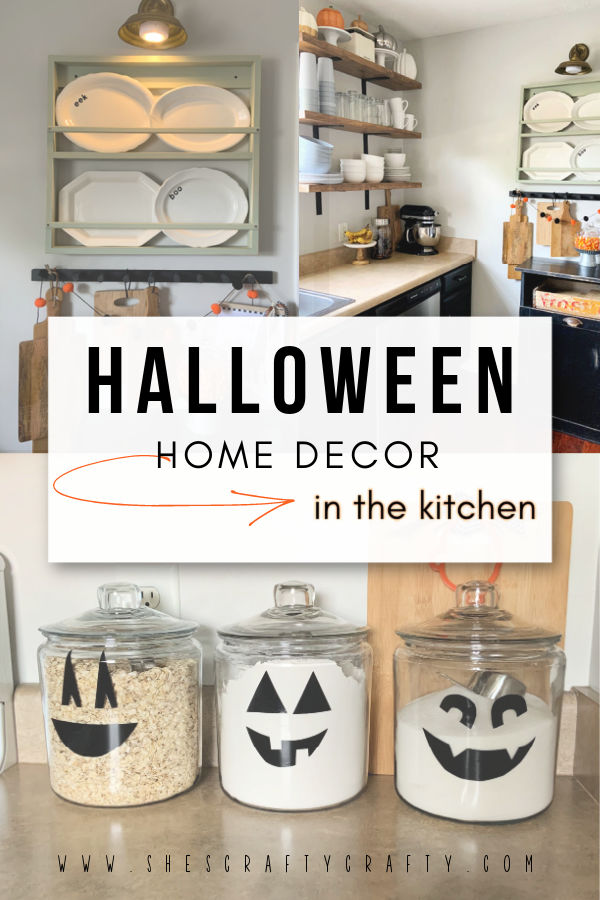 She\'s Crafty: Halloween Home Decor in the Kitchen