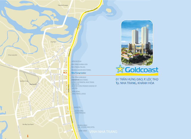 Vị trí căn hộ Gold Coast Nha Trang