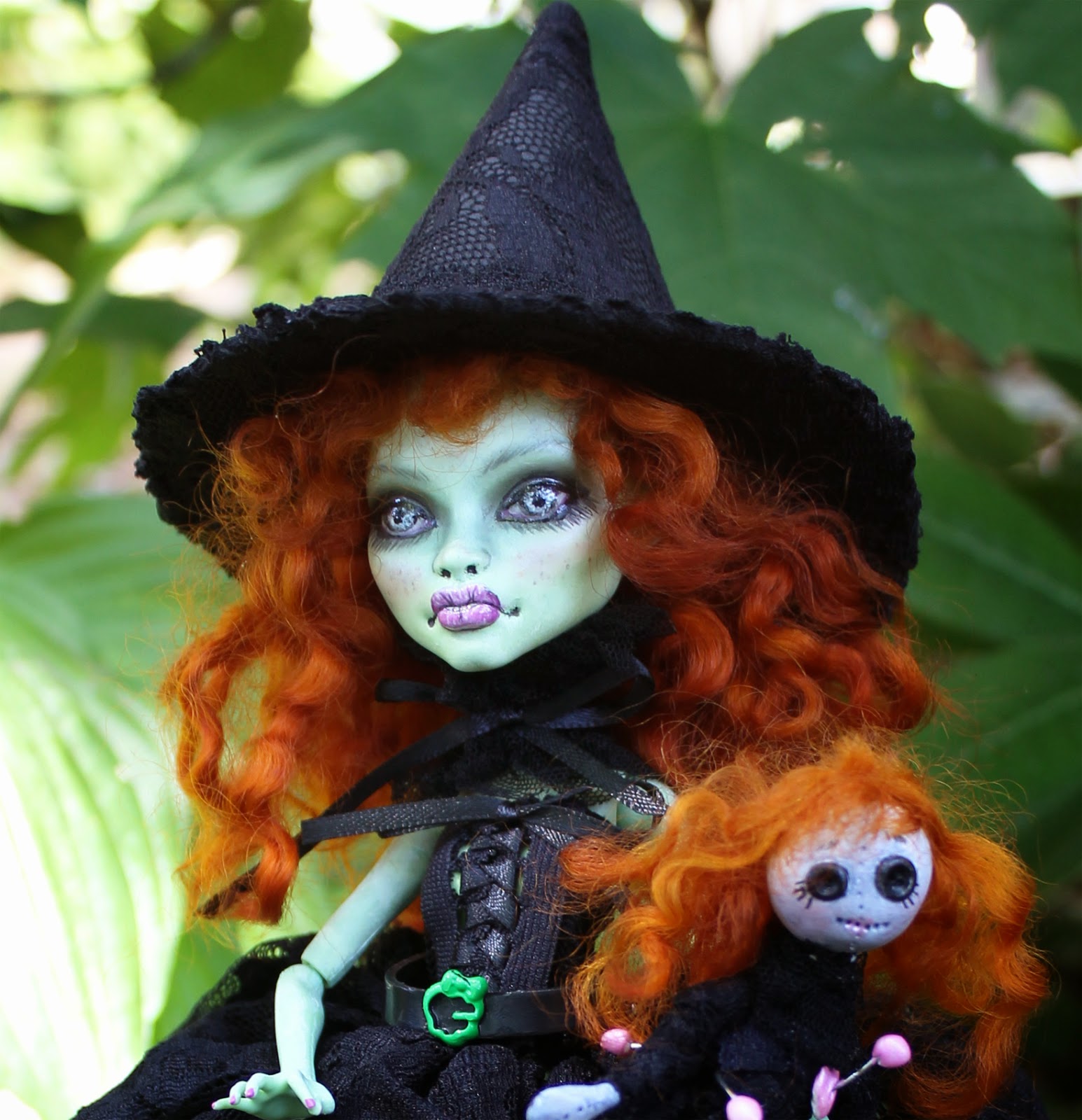 Anne Marie Gibbons Monster High Repaints & Customs: Abby Cadabby witch