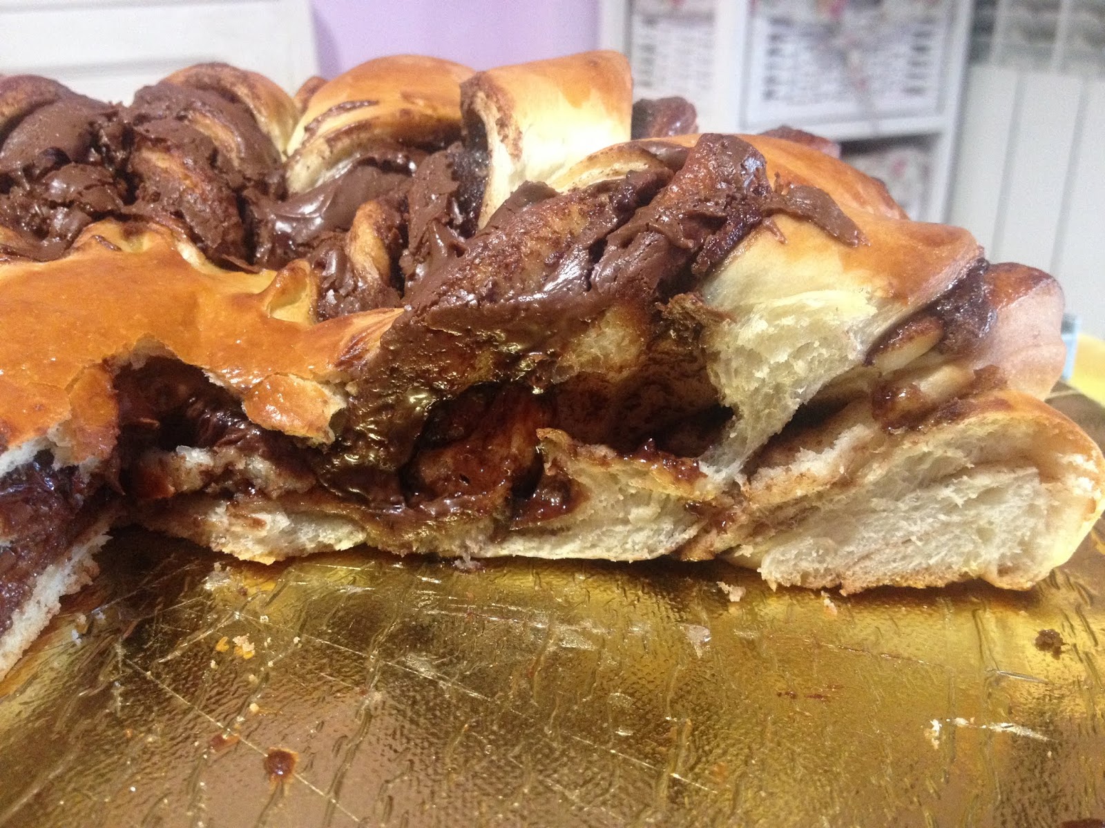 A CASA DI LORY FIORE DI PAN BRIOCHE FARCITO CON NUTELLA