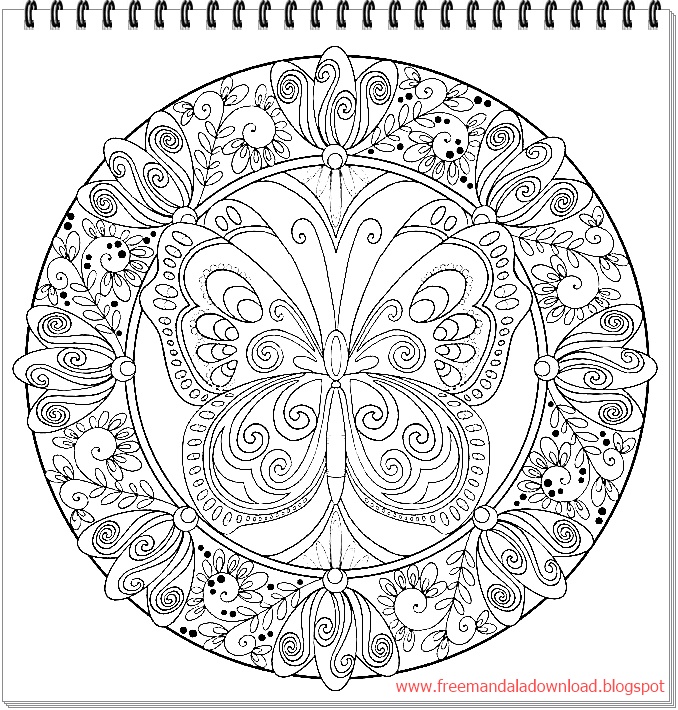 Nature Mandala Coloring Coloring Pages