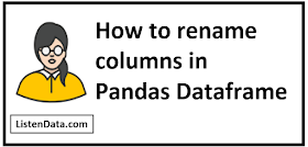 rename columns in Pandas Dataframe