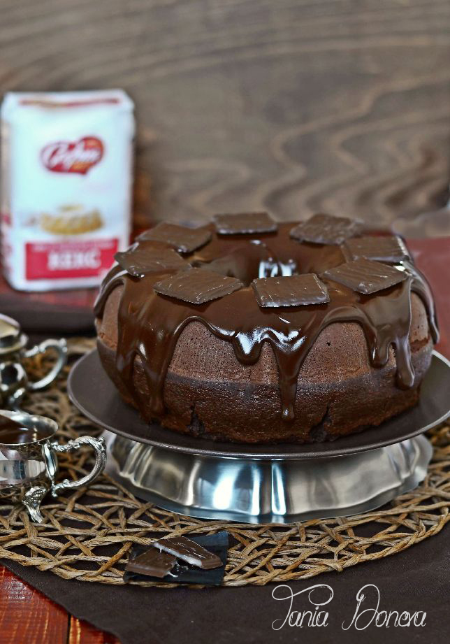 tanya-www.blogspot.com Шоколадов кекс с ментово-шоколадов ганаш