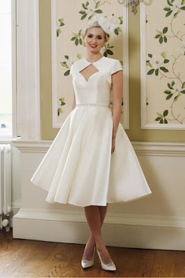 Short Gwon style wedding length cap sleeve jacket