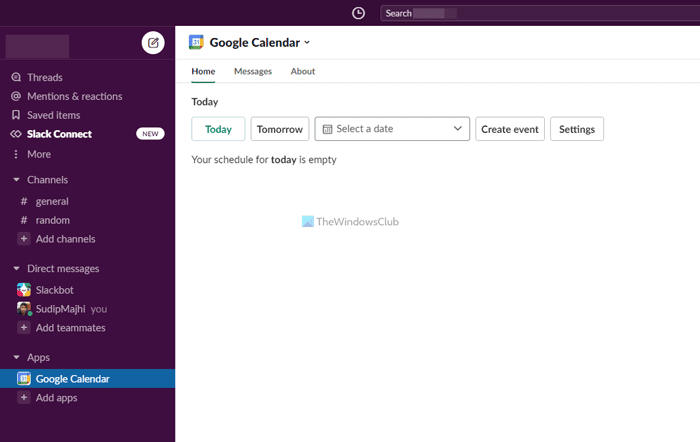 Comment connecter Google Agenda à Slack