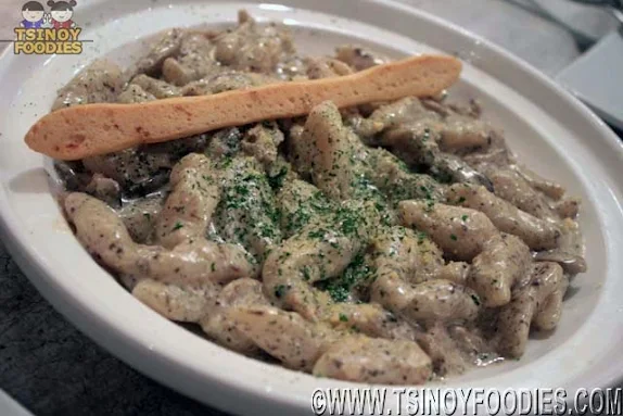 truffle mushroom cream gnocchi