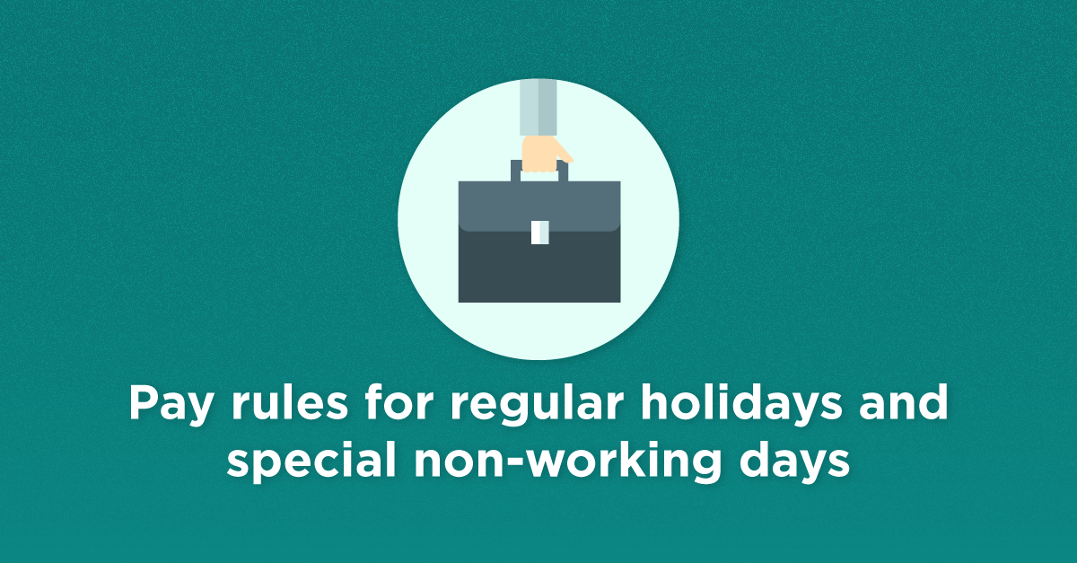 pay rules for APEC holidays in NCR