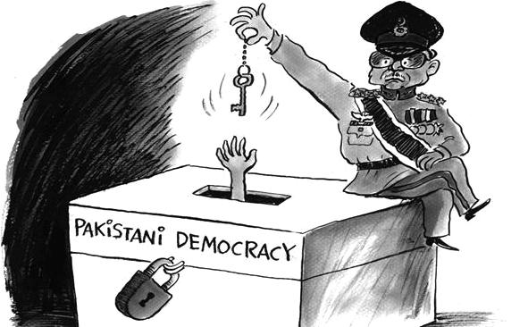 Civil authority have least control in Pakistan, act as face saving for military.