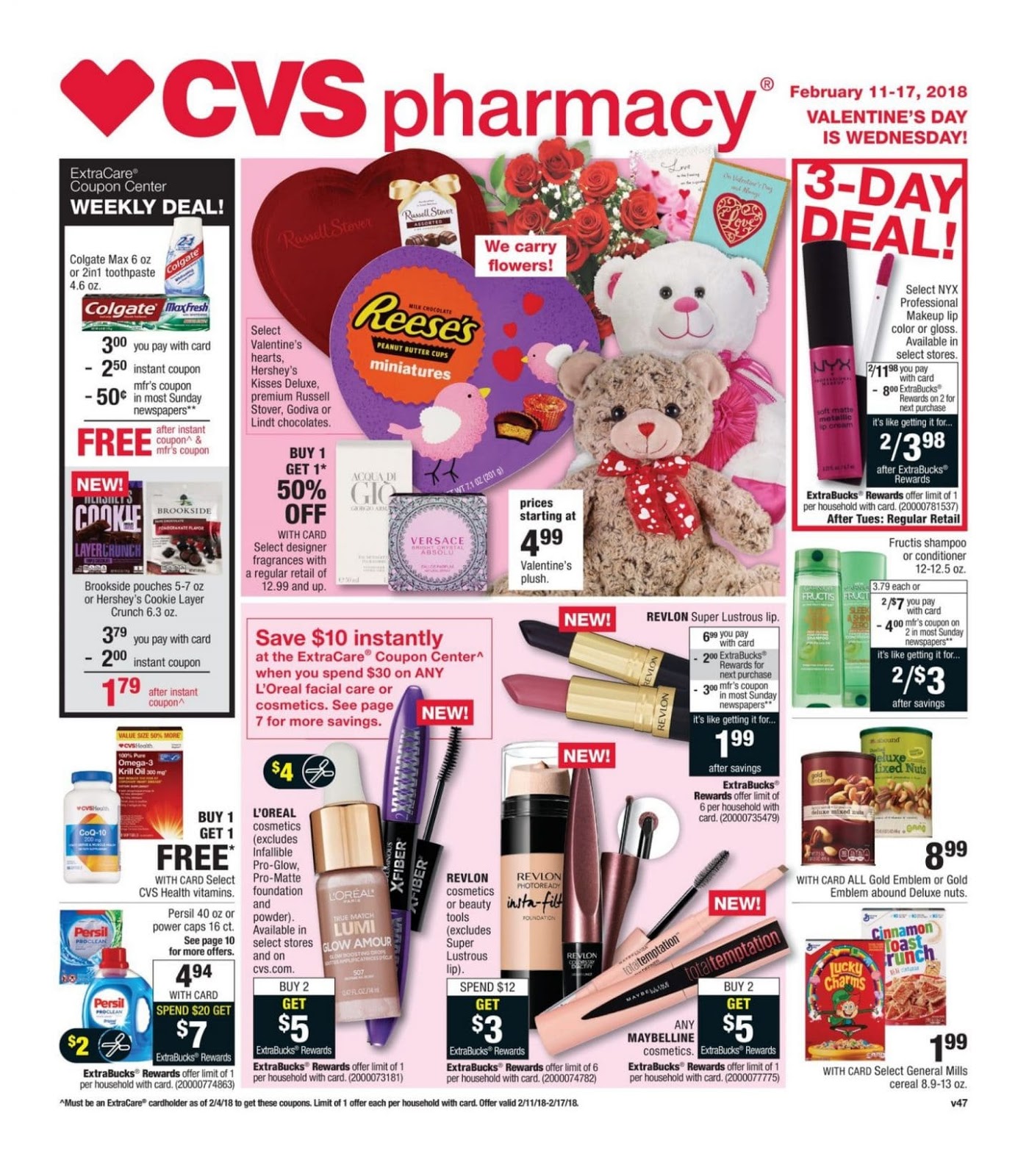 cvs weekly ad deals february 11 17 2018 amazing deals 2k cvs flyer 2018
