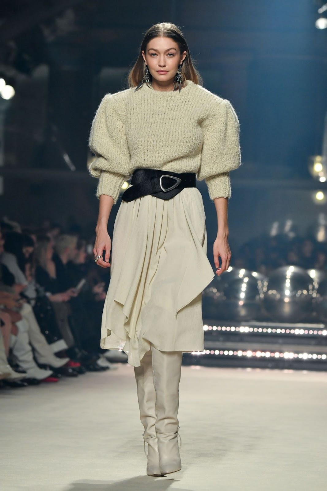 Gigi Hadid makes a style statement at the Isabel Marant Show at Paris