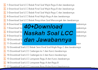 40 Naskah Soal Lcc Dan Jawabannya