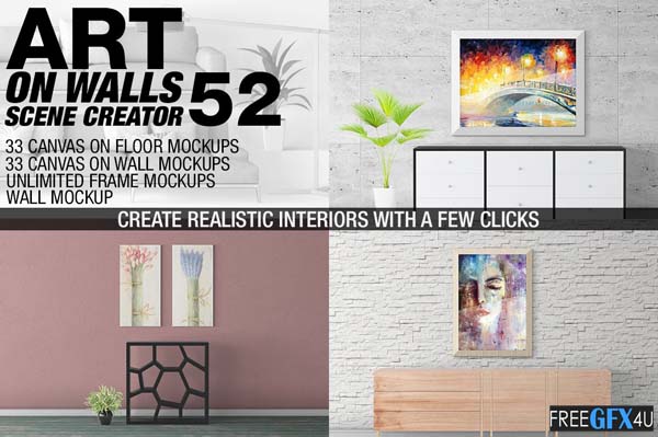 Canvas Frames Mockups v 52