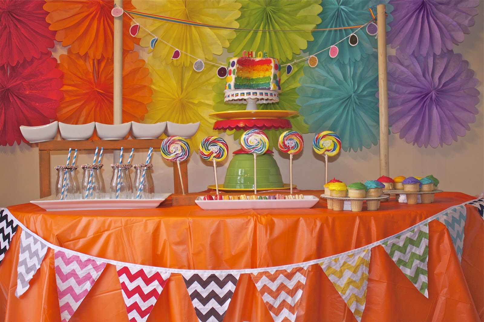 thepolkadothouse: coco's rainbow paint party