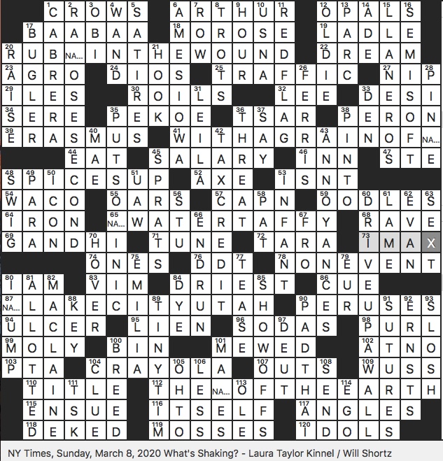 word march puzzle crossword