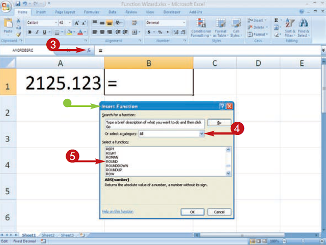 MS Excel : Calculate with THE FUNCTION ASSISTANT